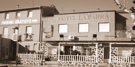 Facade of Hotel La Parra